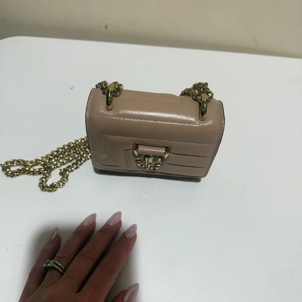 JIMMY CHOO
Micro Avenue Quad Gold Chain
Shoulder Bag,  New, Beige - Picture 2 of 8